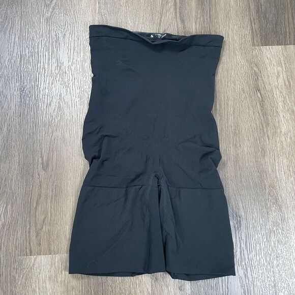 Spanx Power Series Womens Body Suits Shorts Black‎ Shapewear Size 2X Plus - Picture 1 of 6